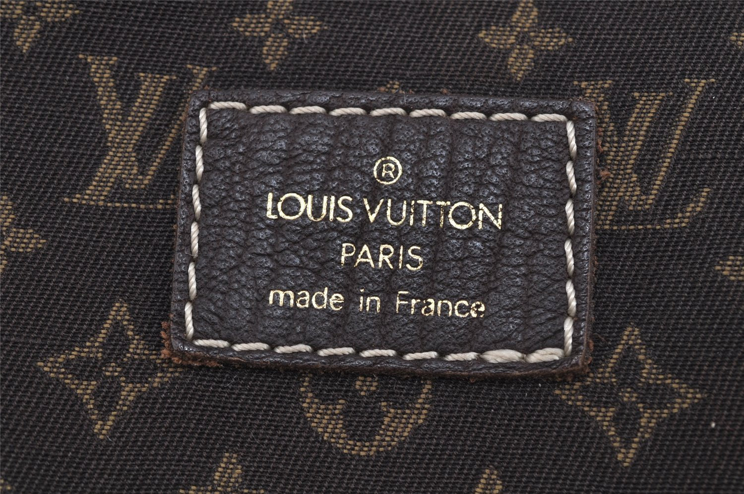 Auth Louis Vuitton Monogram Mini Lin Saumur 30 Shoulder Bag M95227 Brown 5255J