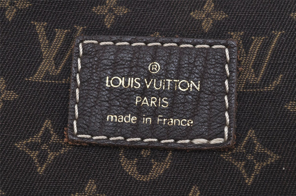 Auth Louis Vuitton Monogram Mini Lin Saumur 30 Shoulder Bag M95227 Brown 5255J