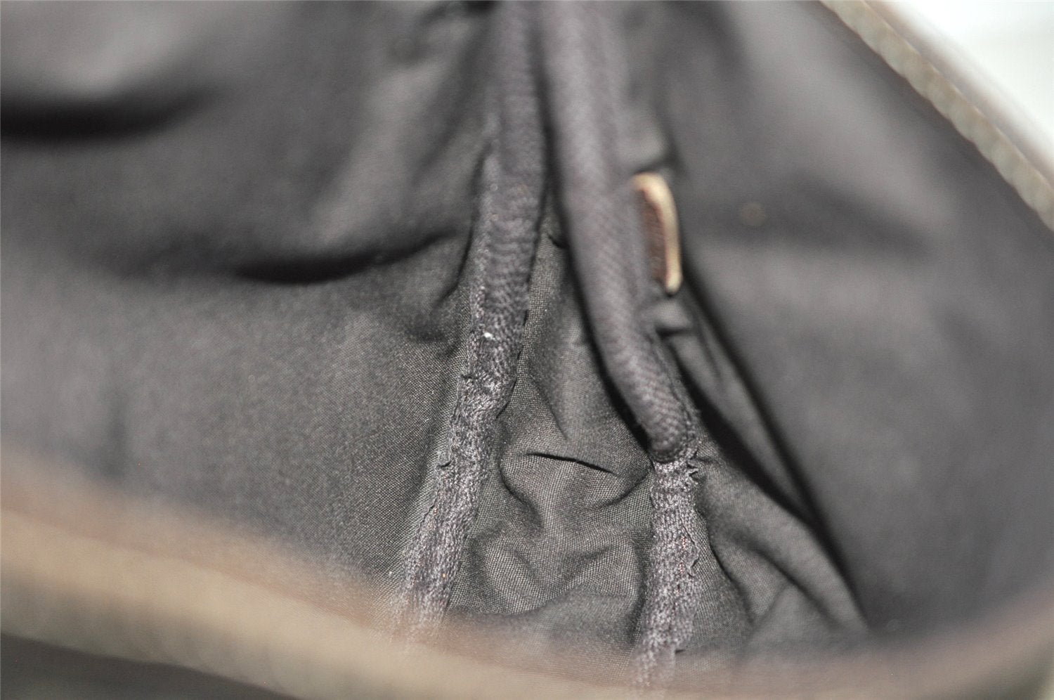 Auth Louis Vuitton Monogram Mini Lin Saumur 30 Shoulder Bag M95227 Brown 5255J