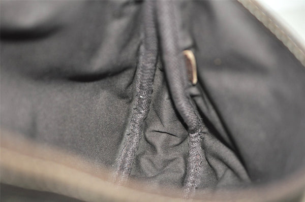 Auth Louis Vuitton Monogram Mini Lin Saumur 30 Shoulder Bag M95227 Brown 5255J