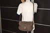Auth Louis Vuitton Monogram Mini Lin Saumur 30 Shoulder Bag M95227 Brown 5255J