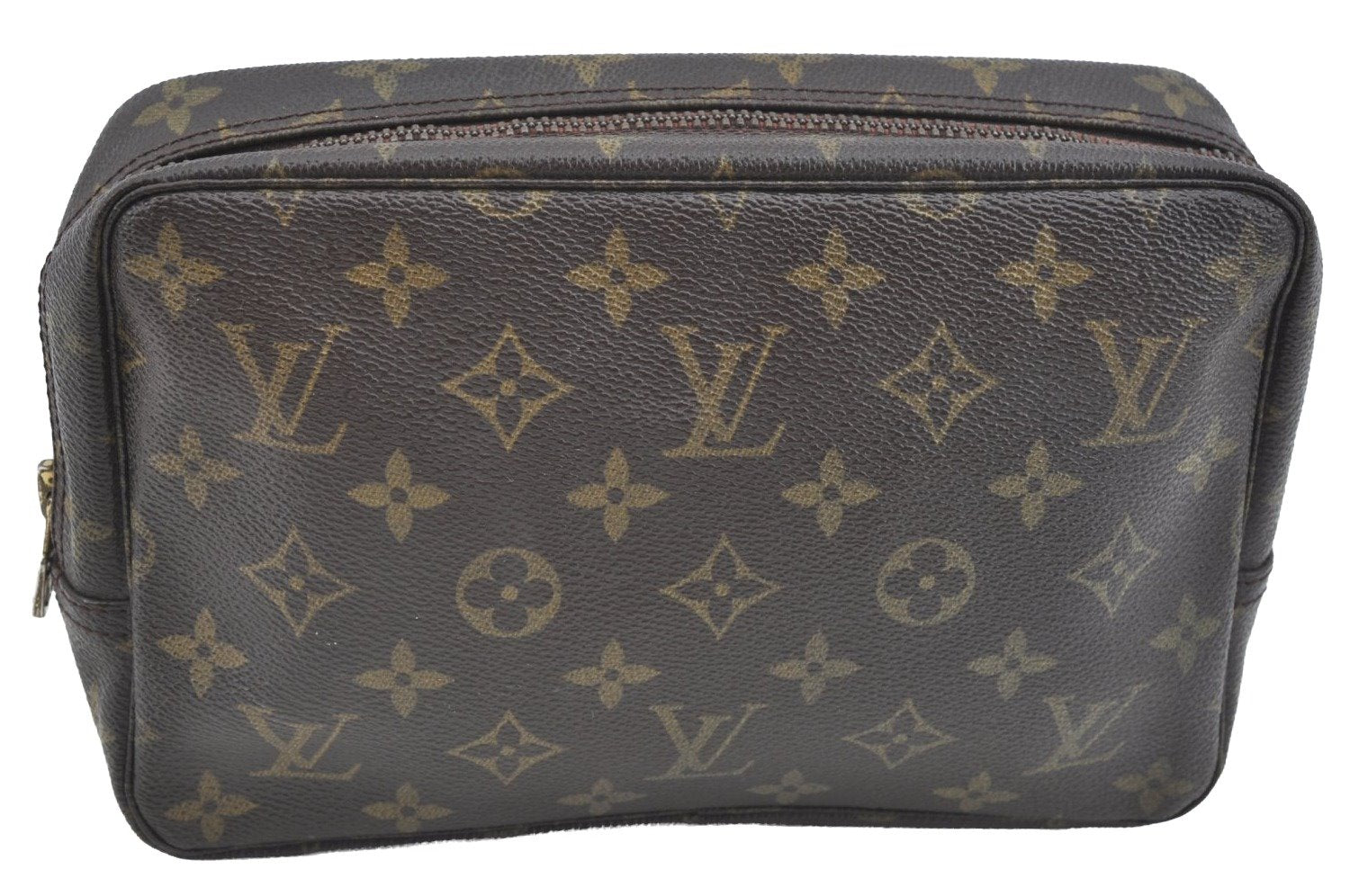 Authentic Louis Vuitton Monogram Trousse Toilette 23 Clutch Bag M47524 LV 5256I