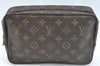 Authentic Louis Vuitton Monogram Trousse Toilette 23 Clutch Bag M47524 LV 5256I