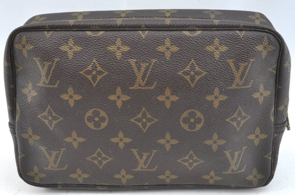 Authentic Louis Vuitton Monogram Trousse Toilette 23 Clutch Bag M47524 LV 5256I