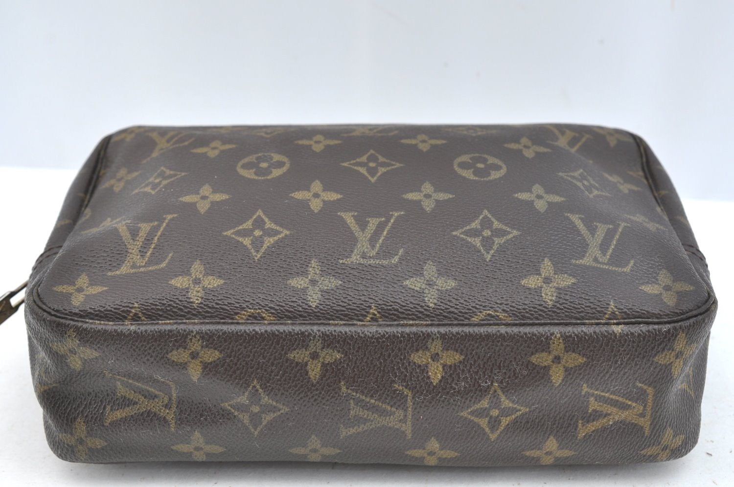 Authentic Louis Vuitton Monogram Trousse Toilette 23 Clutch Bag M47524 LV 5256I