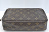 Authentic Louis Vuitton Monogram Trousse Toilette 23 Clutch Bag M47524 LV 5256I