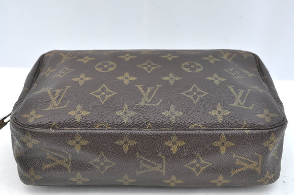 Authentic Louis Vuitton Monogram Trousse Toilette 23 Clutch Bag M47524 LV 5256I