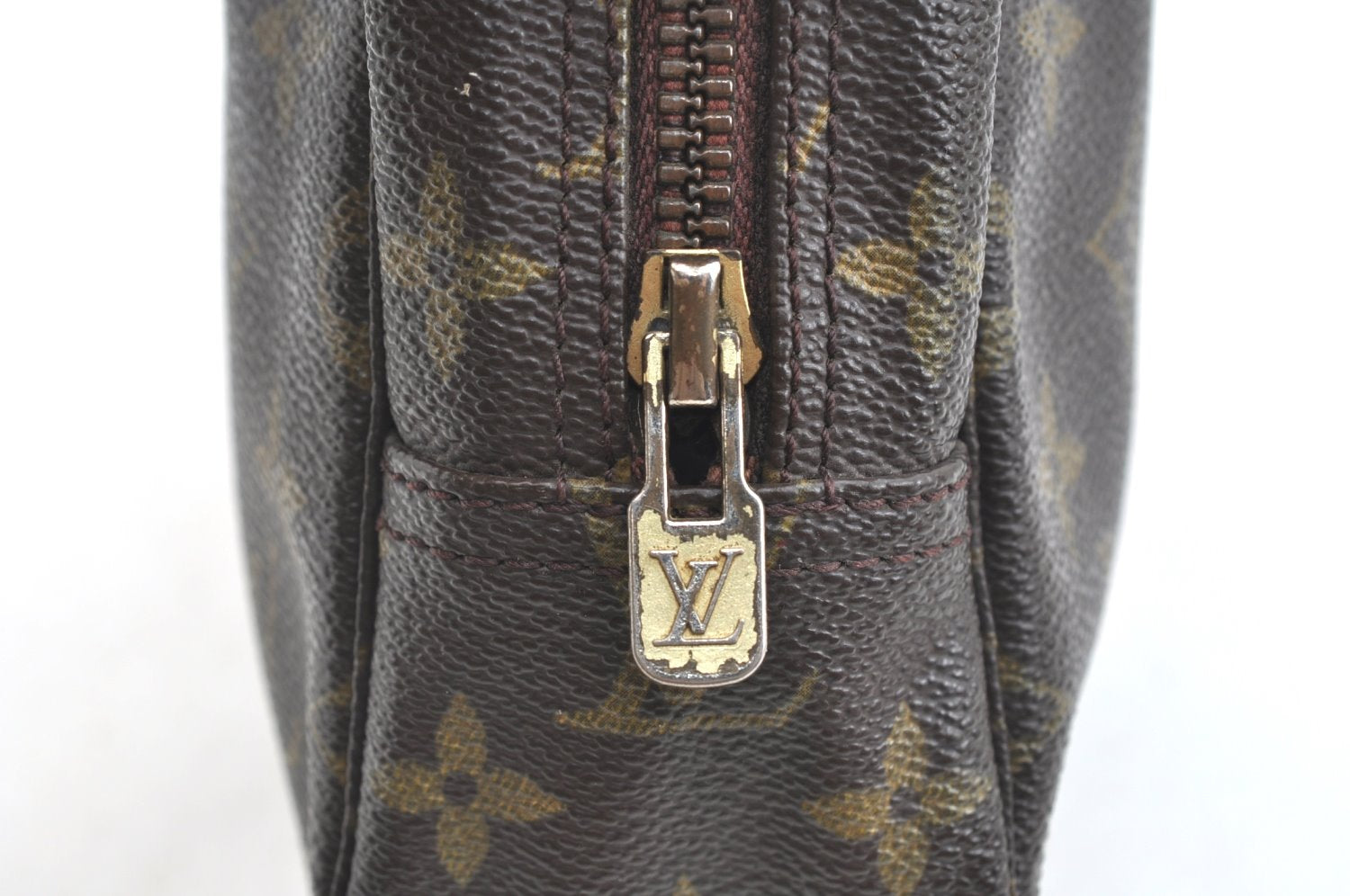 Authentic Louis Vuitton Monogram Trousse Toilette 23 Clutch Bag M47524 LV 5256I