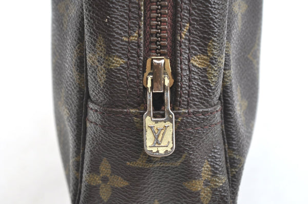 Authentic Louis Vuitton Monogram Trousse Toilette 23 Clutch Bag M47524 LV 5256I