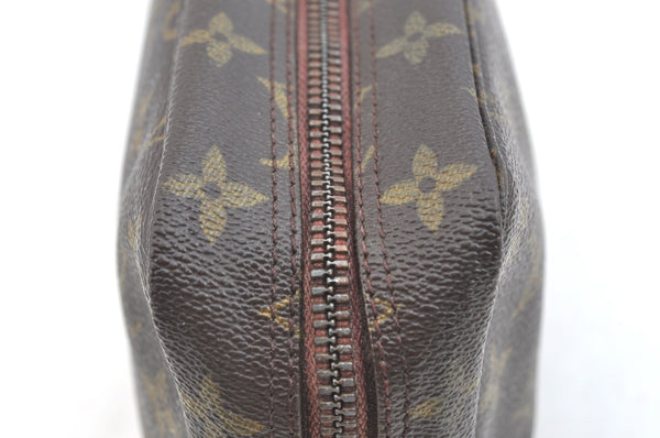 Authentic Louis Vuitton Monogram Trousse Toilette 23 Clutch Bag M47524 LV 5256I