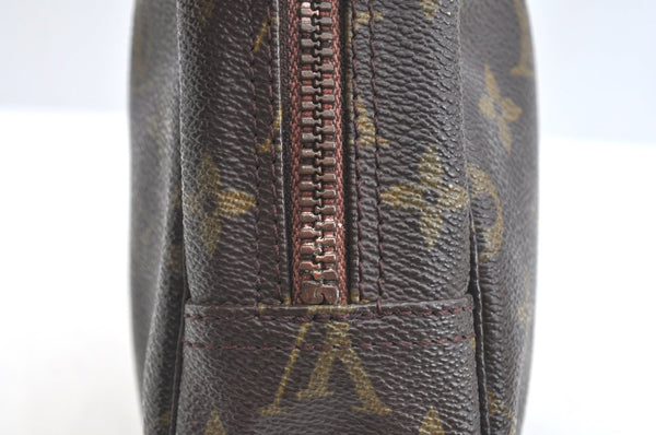 Authentic Louis Vuitton Monogram Trousse Toilette 23 Clutch Bag M47524 LV 5256I