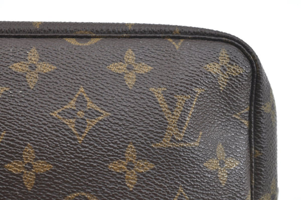 Authentic Louis Vuitton Monogram Trousse Toilette 23 Clutch Bag M47524 LV 5256I