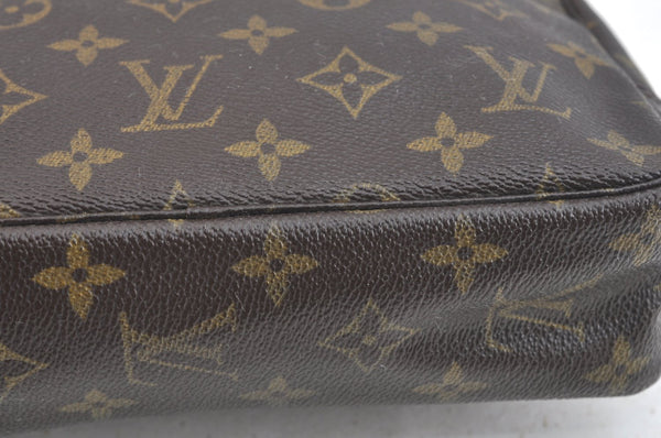 Authentic Louis Vuitton Monogram Trousse Toilette 23 Clutch Bag M47524 LV 5256I