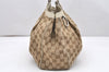 Authentic GUCCI Sukey Shoulder Tote Bag GG Canvas Leather 211944 Brown 5257K