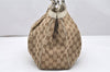 Authentic GUCCI Sukey Shoulder Tote Bag GG Canvas Leather 211944 Brown 5257K