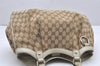 Authentic GUCCI Sukey Shoulder Tote Bag GG Canvas Leather 211944 Brown 5257K