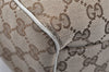 Authentic GUCCI Sukey Shoulder Tote Bag GG Canvas Leather 211944 Brown 5257K