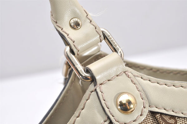 Authentic GUCCI Sukey Shoulder Tote Bag GG Canvas Leather 211944 Brown 5257K