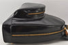 Authentic GUCCI Bamboo Shoulder Cross Bag Purse Leather Black Junk 5259K