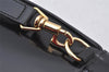 Authentic GUCCI Bamboo Shoulder Cross Bag Purse Leather Black Junk 5259K