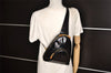 Authentic GUCCI Bamboo Shoulder Cross Bag Purse Leather Black Junk 5259K