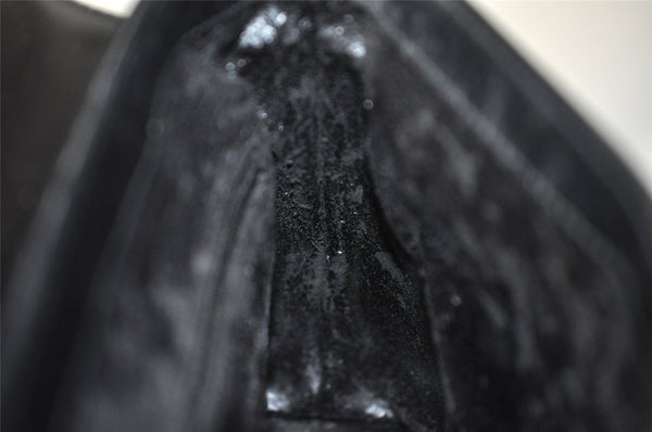 Authentic GUCCI Vintage Shoulder Bag Purse Leather Black Junk 5262I