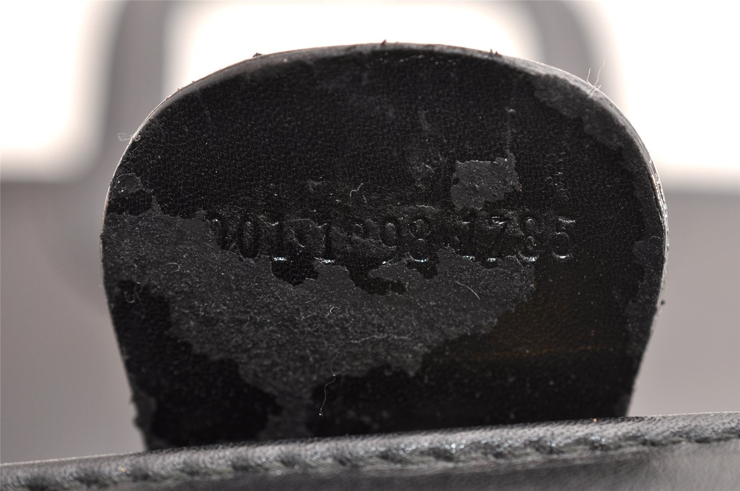 Authentic GUCCI Vintage Shoulder Bag Purse Leather Black Junk 5262I