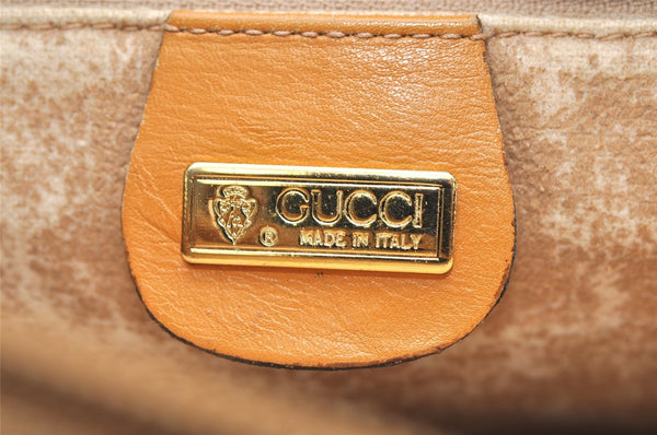 Authentic GUCCI Micro GG PVC Leather Shoulder Cross Body Bag Brown Junk 5262K