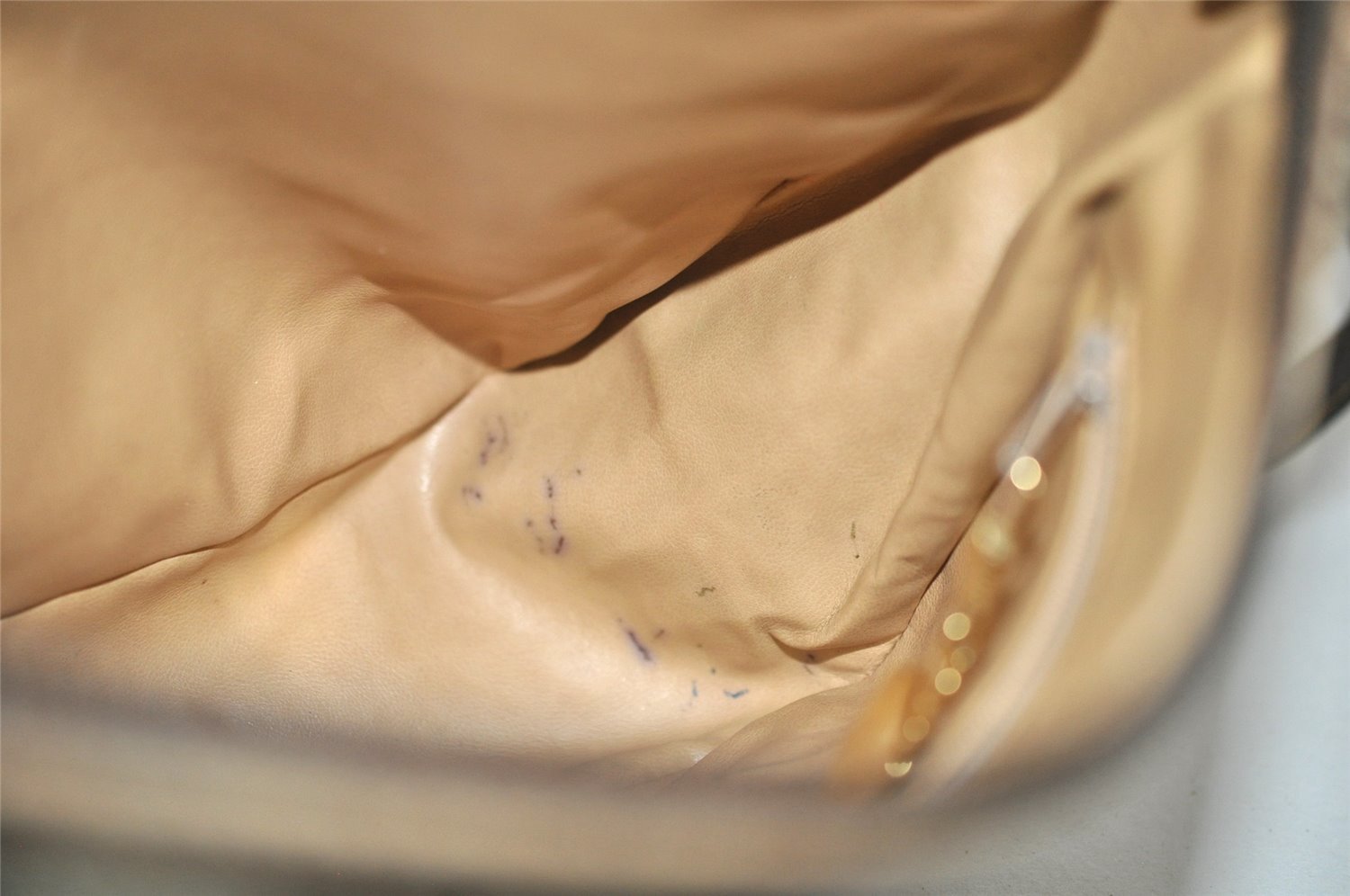 Authentic GUCCI Vintage Shoulder Cross Body Bag Purse GG PVC Leather Brown 5264I