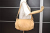 Authentic FURLA Vintage Leather 2Way Shoulder Hand Bag Purse Beige 5264J