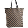 Authentic GUCCI Vintage Shoulder Tote Bag GG Canvas Leather 0021098 Black 5264K