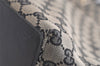 Authentic GUCCI Vintage Shoulder Tote Bag GG Canvas Leather 0021098 Black 5264K