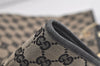 Authentic GUCCI Vintage Shoulder Tote Bag GG Canvas Leather 0021098 Black 5264K