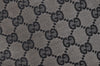 Authentic GUCCI Vintage Shoulder Tote Bag GG Canvas Leather 0021098 Black 5264K