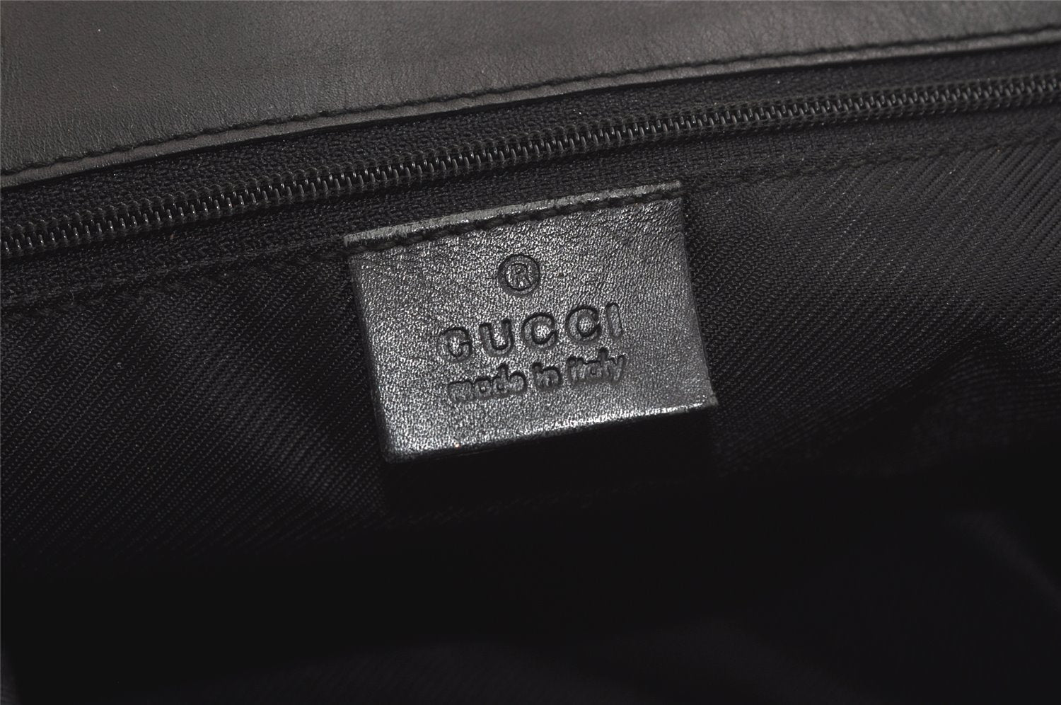 Authentic GUCCI Vintage Shoulder Tote Bag GG Canvas Leather 0021098 Black 5264K