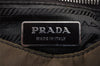 Authentic PRADA Nylon Tessuto Leather Shoulder Hand Bag Purse Khaki Green 5265I