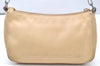 Authentic GUCCI Bamboo Hand Shoulder Bag Purse Leather 0013870 Beige Junk 5265K