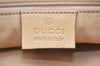 Authentic GUCCI Bamboo Hand Shoulder Bag Purse Leather 0013870 Beige Junk 5265K