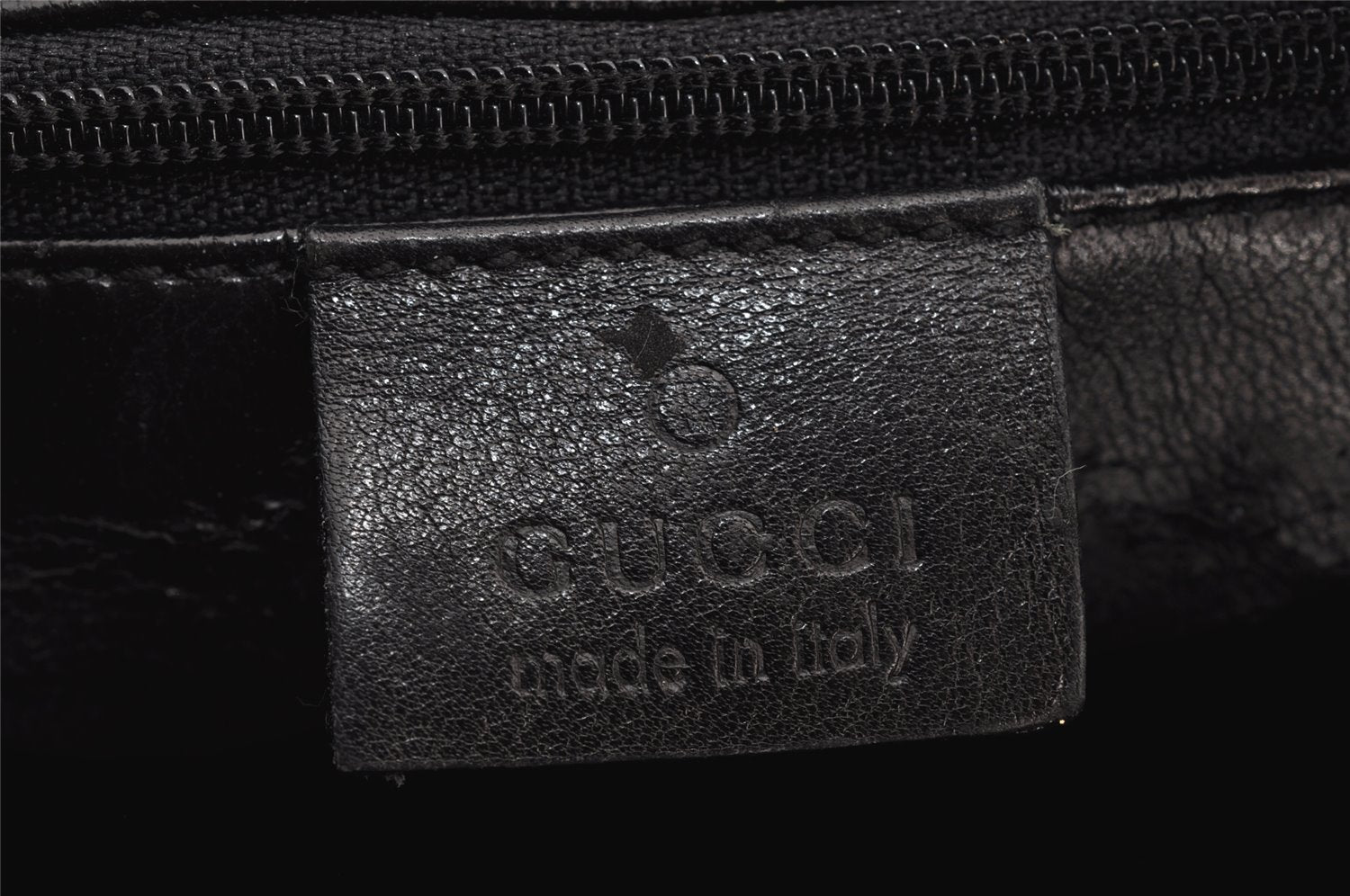 Authentic GUCCI Vintage Bamboo Shoulder Bag Purse Leather 0011638 Black 5267I