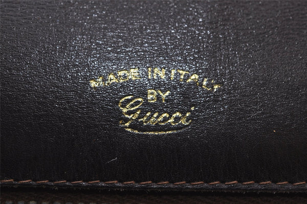 Authentic GUCCI Square GG Suede Leather Shoulder Hand Bag Purse Brown 5269I