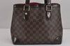 Authentic Louis Vuitton Damier Hampstead PM Shoulder Tote Bag N51205 LV 5271J