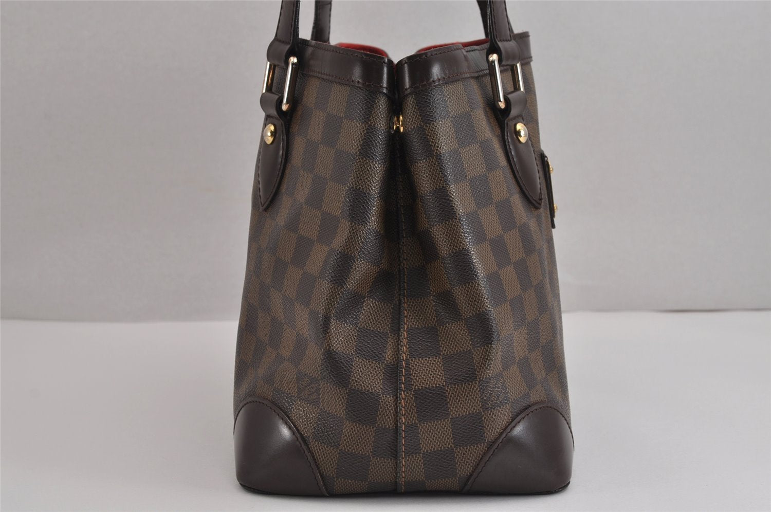 Authentic Louis Vuitton Damier Hampstead PM Shoulder Tote Bag N51205 LV 5271J