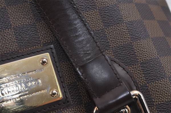 Authentic Louis Vuitton Damier Hampstead PM Shoulder Tote Bag N51205 LV 5271J