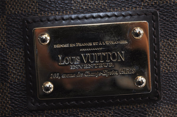 Authentic Louis Vuitton Damier Hampstead PM Shoulder Tote Bag N51205 LV 5271J