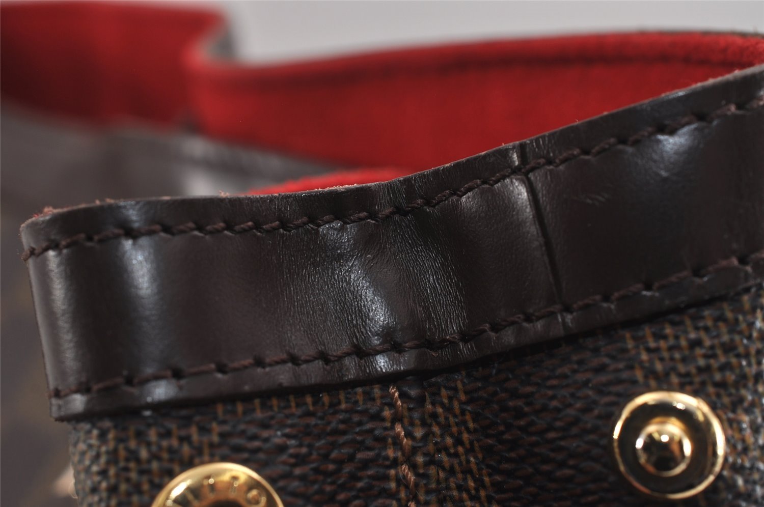 Authentic Louis Vuitton Damier Hampstead PM Shoulder Tote Bag N51205 LV 5271J