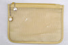 Authentic GUCCI Vintage Shoulder Tote Bag Mesh Leather Yellow 5273I