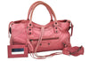 Auth BALENCIAGA Classic The Part Time 2Way Hand Bag Leather 168028 Pink 5274K