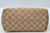 Authentic GUCCI Vintage Hand Tote Bag Purse GG Canvas Leather 139261 Beige 5275I