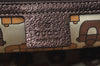 Authentic GUCCI Vintage Hand Tote Bag Purse GG Canvas Leather 139261 Beige 5275I