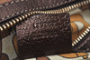 Authentic GUCCI Vintage Hand Tote Bag Purse GG Canvas Leather 139261 Beige 5275I